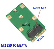 M2 NGFF 转 MSATA 转接卡 MSATA转NGFF SSD固态硬盘转接卡 22*42