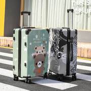 24寸行李箱男结实加厚耐用学生拉杆箱女个性旅行箱，小型轻便皮箱子