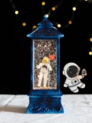 宇航员音乐盒创意生日礼物送男生水晶球生日八音盒六一儿童夜灯