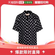 香港直邮潮奢marni玛尼，男士圆点短袖衬衫