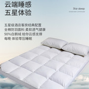 五星级酒店羽绒床垫白鹅绒软垫10cm加厚床褥垫1.8m家用防螨虫垫被