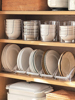 厨房碗架塑料碟盘子收纳架架放碗饭，碗碟沥水架餐具置物盒碗柜碗架