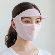 防晒面罩女全脸夏季防风冰丝面部防护口罩透气户外骑车脸基尼装备