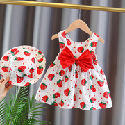婴儿夏季吊带连衣裙01-2-3岁小宝宝夏装女孩裙子洋气公主裙潮