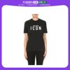 香港直邮DSQUARED2 女士黑色圆领棉质T恤 S75GC0872-S22427-900T