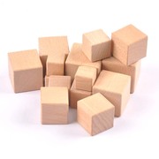 榉木圆角小方形木块，木质儿童益智玩具积木块，diy模型材料单个