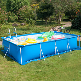 大型儿童成人支架游泳池超大家用家庭，免充气户外折叠加厚水池鱼池