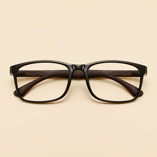 复古大框tr90眼镜超轻眼镜框，男配近视眼镜，防蓝光辐射眼镜变色