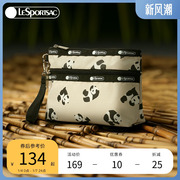 lesportsac乐播诗2023原创panda熊猫，零钱包信封包，女手拿包手机包