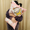 可爱日式小新柔软枕套，卡通枕头套单人宿舍，沙发枕巾水晶绒抱枕套
