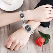 情侣手表一对时尚钨钢，韩版潮流情侣手表女防水简约情侣对表