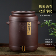 宜兴原矿紫砂泡茶水缸储水罐家用陶瓷过滤大号抽水净水机茶水桶