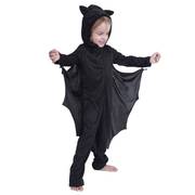 儿童万圣节衣服可爱南瓜宝宝装COSPLAY黑色蝙蝠装舞会服