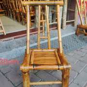 高档竹椅子靠背椅午休躺椅折叠椅化妆椅摇椅簸箕儿童款家用椅竹编