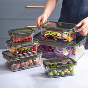 水果便当盒卡扣食物整理厨房收纳盒塑料方形冰箱密封带盖保鲜盒