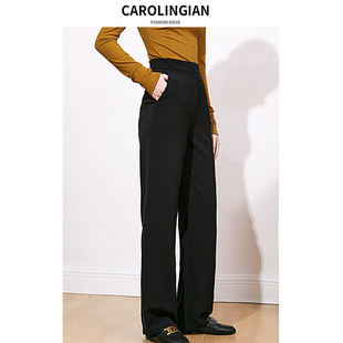 carolingian长腿神裤!意大利制版高端j简约长裤，女直筒西裤2023