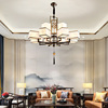 新中式客厅吊灯简约现代大气家用中国风禅意酒店别墅餐厅中式灯具