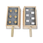 实木艾灸盒木质木制六针6针艾条盒温灸盒全身通用