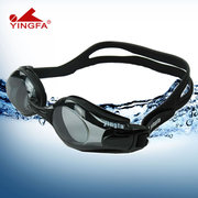 英发近视泳镜有度数，防水防雾大框泳镜男女通用高清游泳眼镜ok3800