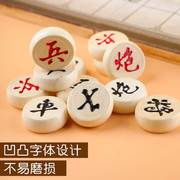 中国象棋学生初学者儿童象棋实木高档大号木制橡棋木质折叠带棋盘