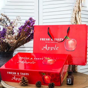 高档苹果包装盒12枚装礼盒红富士，阿克苏通用苹果盒创意礼盒空盒子