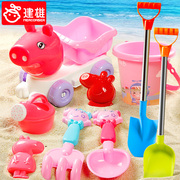 沙滩玩具套装车儿童女孩，宝宝挖沙子，铲子桶玩沙子工具决明子玩具沙