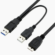 嘉卓移动硬盘高速USB3.0延长数据线适用东芝西部数据希捷忆捷