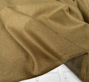 意大利进口金棕色精纺山羊绒单面短顺羊绒面料大牌原版设计师布料