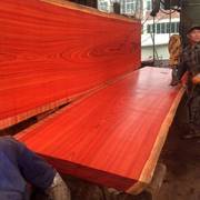 非洲红花梨大板茶桌，茶台茶几实木原木，红木餐桌老板办公会议桌