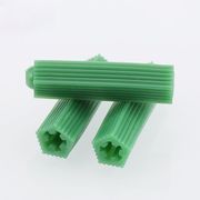 绿色塑料膨胀管螺丝钉6mm8厘涨塞胀塞墙塞胶栓胶粒膨胀胶塞木螺丝