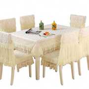 长方形蕾丝餐桌布椅套，椅垫套装家用茶几布艺餐桌，椅子套罩简约现代