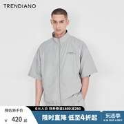 TRENDIANO梅花联名系列夏季解构设计运动休闲短袖外套