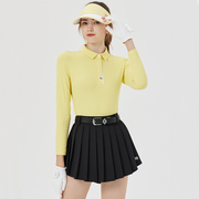 BG高尔夫球服装上衣女长袖秋冬透气修身女士短裙套装运动T恤