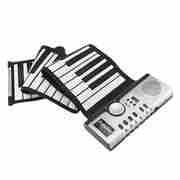 61键手卷钢琴带喇叭 硅胶儿童初学折叠电子琴成人