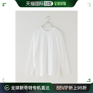 日本直邮ATON 女士宽松长袖T恤 时尚简约设计 舒适吸湿棉质材料