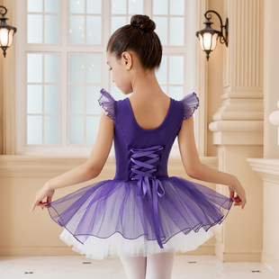 夏季儿童纯棉舞蹈服女童，芭蕾舞裙练功服，幼儿演出服公主tutu裙1251