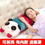 熊猫公仔抱着睡觉床上毛绒玩具，长条抱枕头，兔子娃娃男女友玩偶可爱