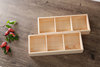 zakka桌面木质化妆品收纳盒木制多格子大号托盘复古实木储物盒子