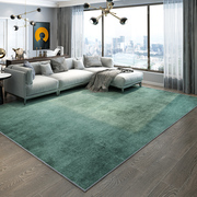 现代简约墨绿色地毯客厅沙发，茶几毯北欧风，地毯卧室轻奢地毯大面积