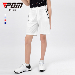 pgm儿童高尔夫裤子，男童春夏季运动短裤，弹力腰带青少年服装