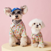 夏季小狗狗衣服马尔济斯约克夏雪纳瑞泰迪比熊博美猫咪可爱花衬衫