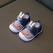春秋款婴儿防滑鞋软底帆布鞋，会叫会响0-3岁宝宝学步鞋叫叫鞋
