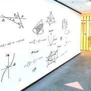 数学xy坐标公式几何形状图案贴纸画学校教室书房墙面装饰艺术墙贴