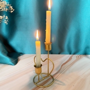 复古烛台ins北欧家具装饰摆件做旧铁艺蜡烛家具装饰