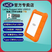 雷孜lacie1tb移动硬盘ruggedminiusb3.0type-c兼容雷电，34三防