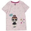 4-12岁外单女童装中大童洋气粉色夏款棉质舒适娃娃短袖上衣T恤衫