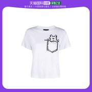 香港直邮EMPORIO ARMANI 安普里奥·阿玛尼 女士白色T恤 3K2T7K-2