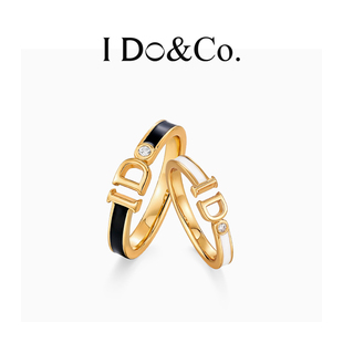 I Do&Co.I DO情侣对戒开口小众款情侣戒指设计生日礼物送女友男友