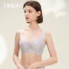 林卡大码调整型内衣女超薄款抹胸式大胸包容显小收副乳防下垂胸罩