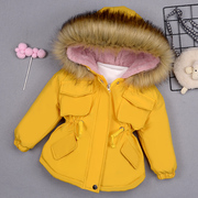 儿童装冬装2女童棉袄3-7-9岁5女孩棉服洋气宝宝加厚羽绒棉衣外套6